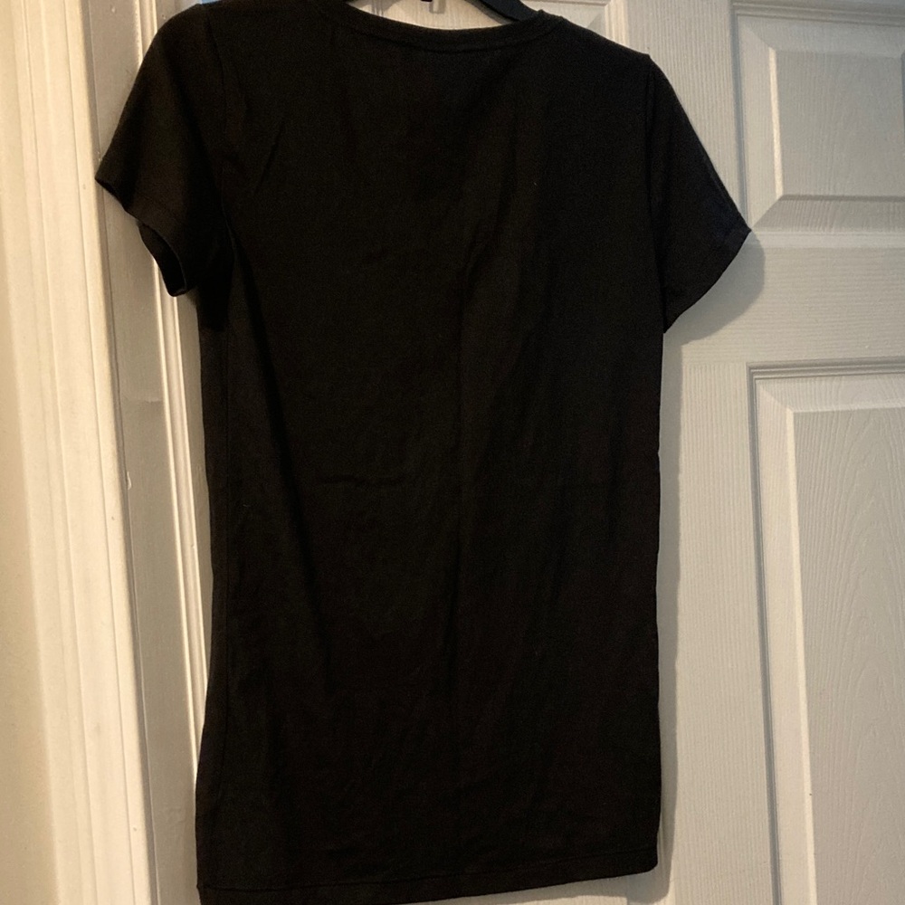 PINK Victoria's Secret Black Tee with Pink Sequins - Picture 5 of 5